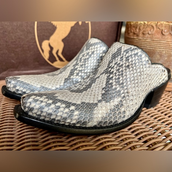 SOLD! Stallion Boot Company Python Boot Sliders - Picture 3 of 8